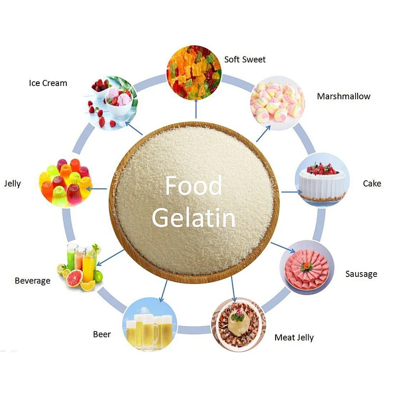 Wholesale Bulk Food Grade 120-280 Bloom Beef Halal Food Gelatin Powder Gelatin